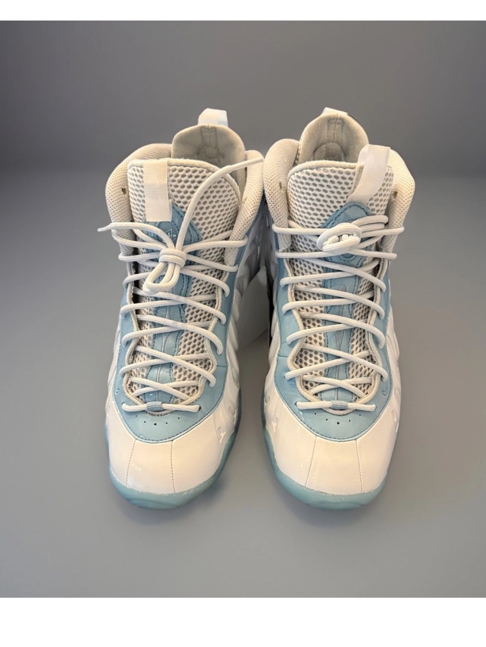 Size 7 (GS) - Nike Little Posite One Mid Aura Worn Blue White